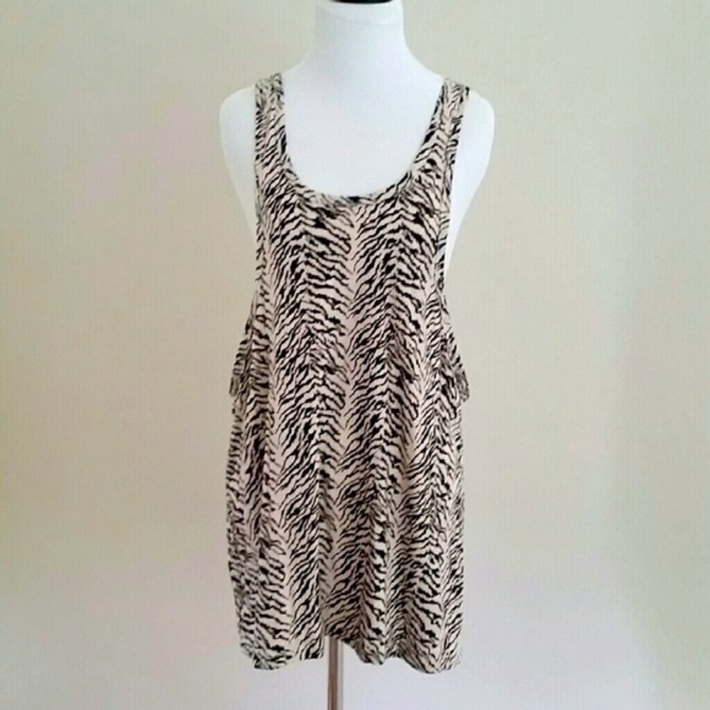 BCBG WOMENS ANIMAL PRINT TANK/DRESS